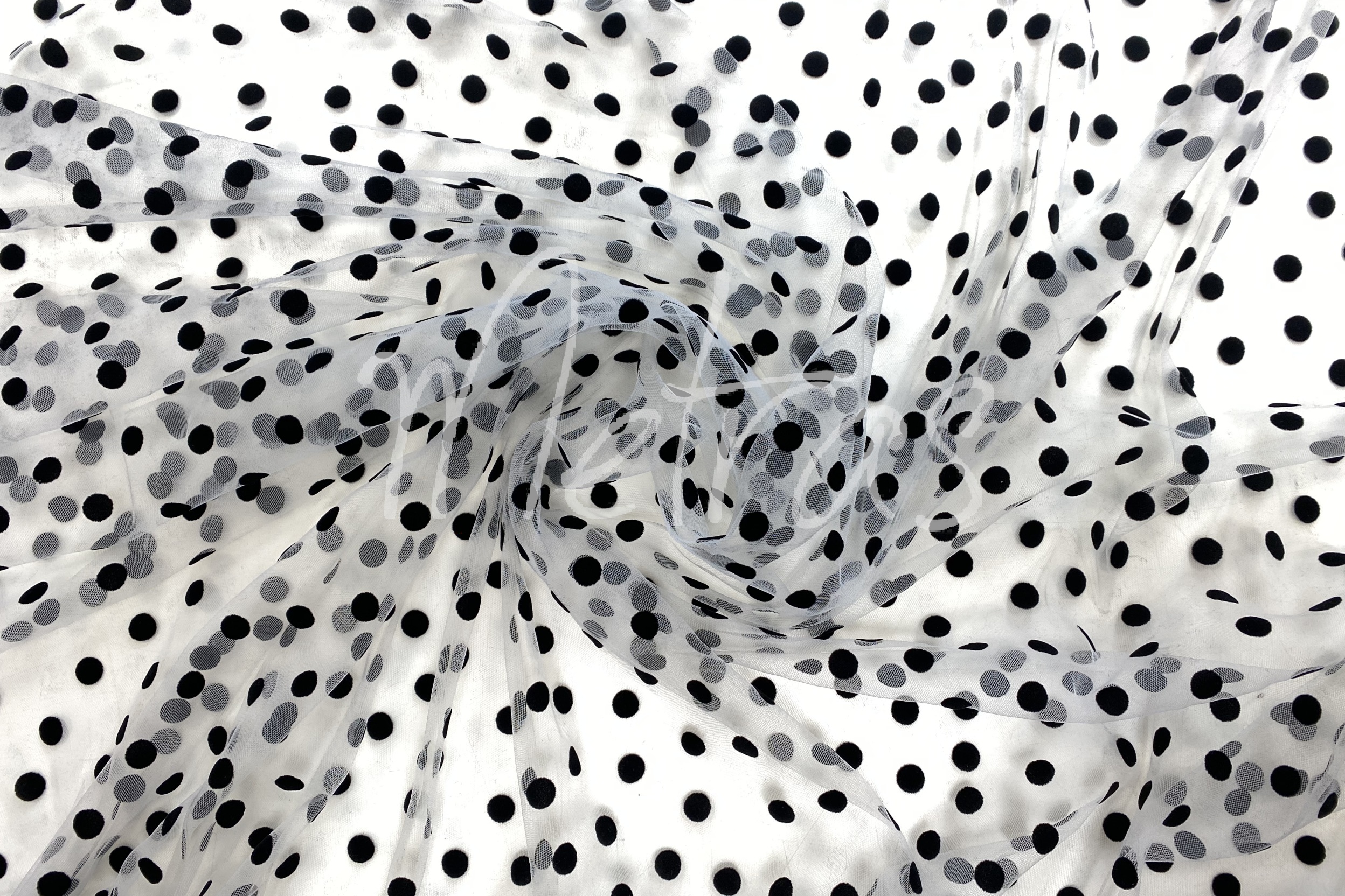 Tiulis baltas "Dots 1"