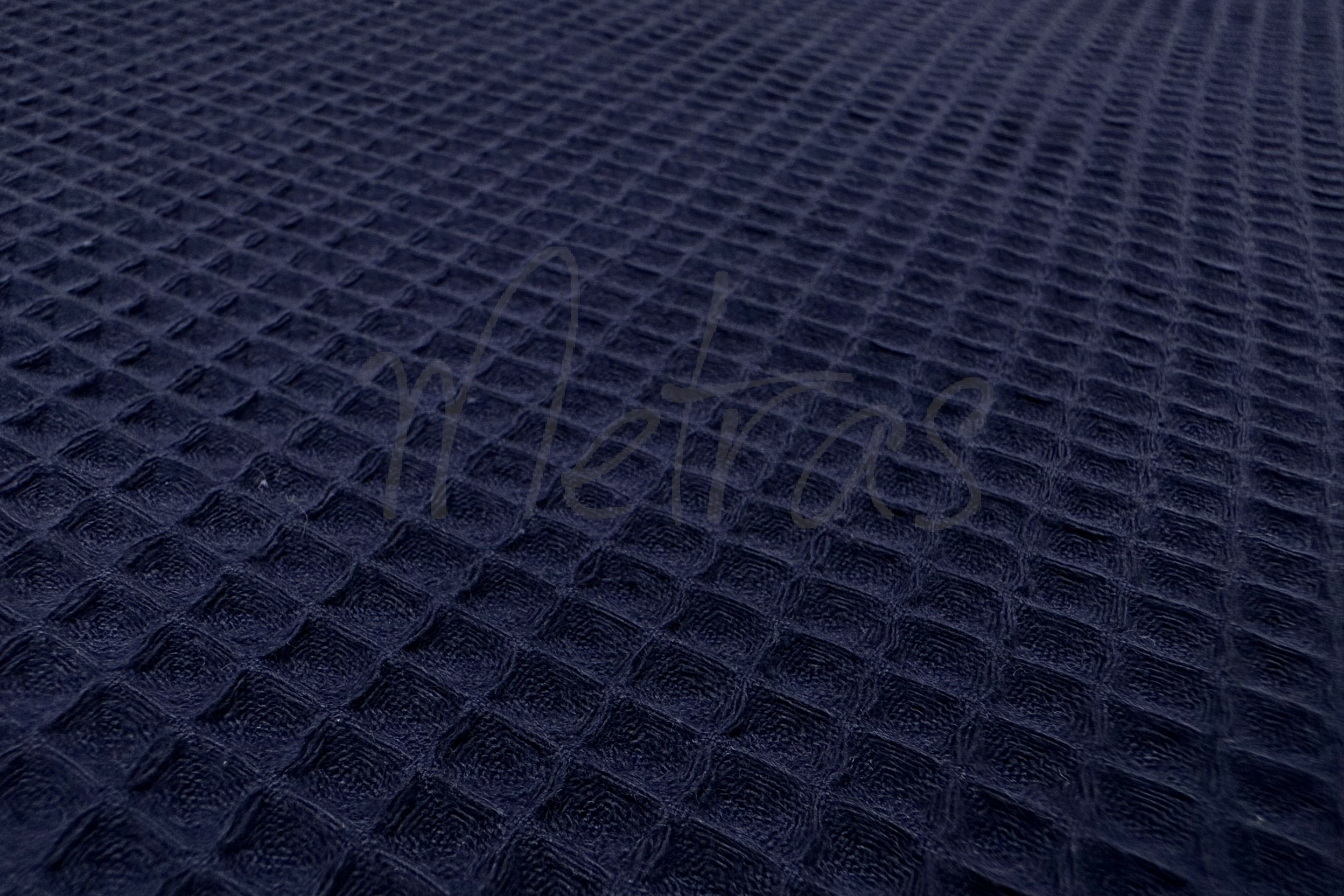 Vaflinis audinys "Tamsi mėlyna" - Image 2
