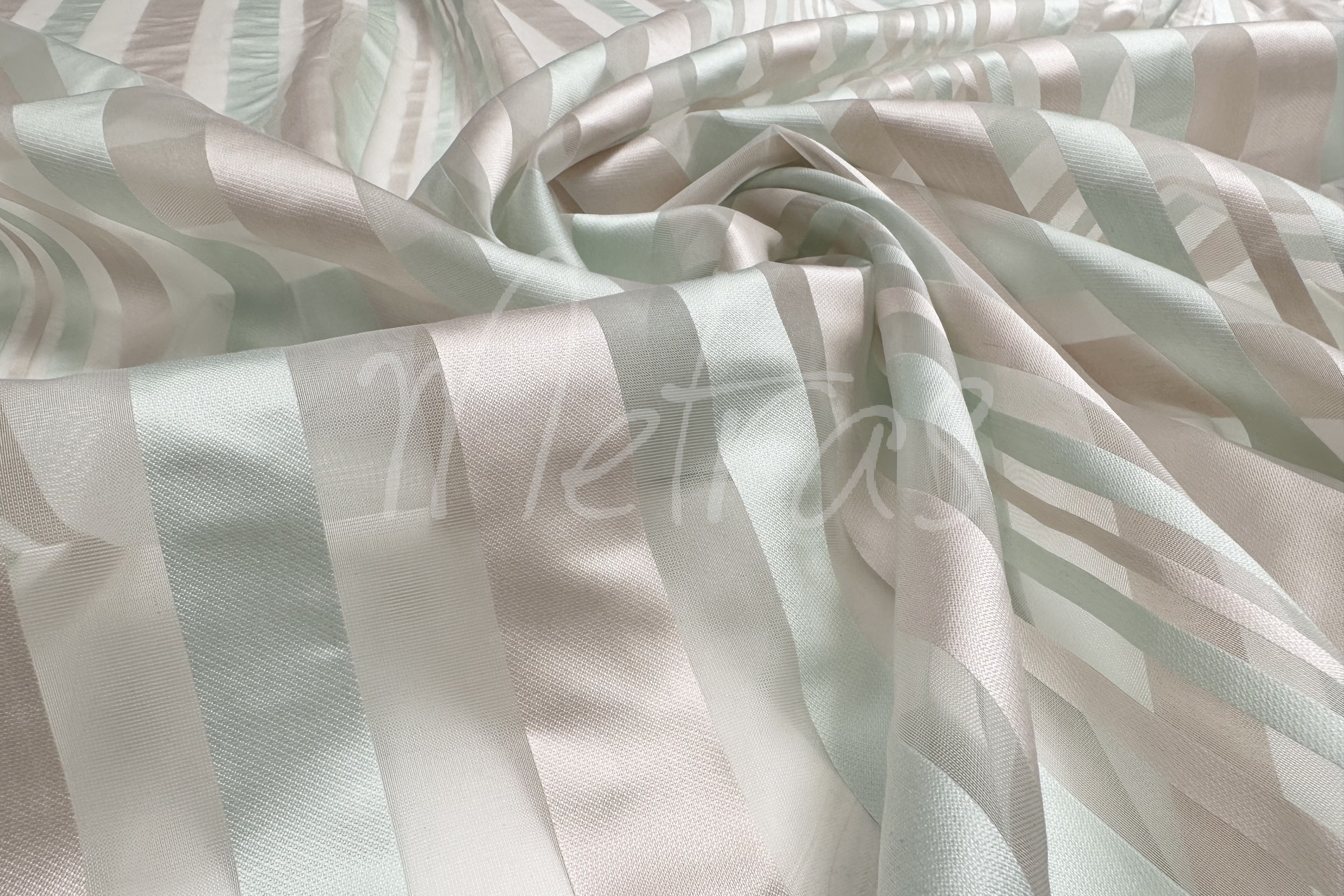 Organza dryžuota "Mėta" - Image 3