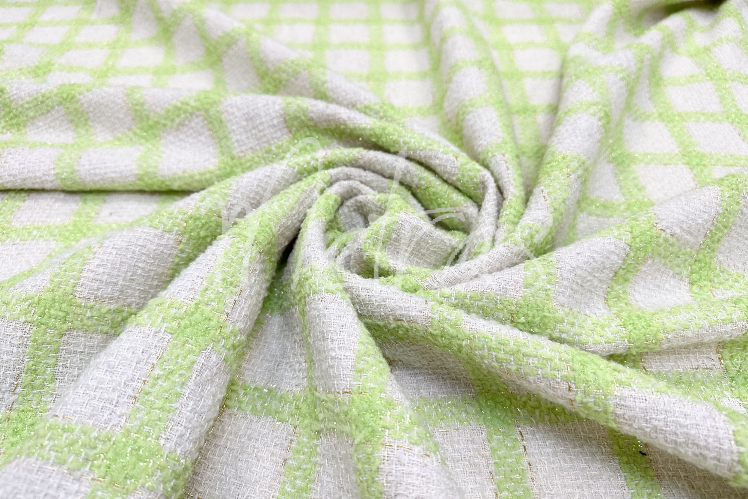 Languotas tvidas "Green/Cream"